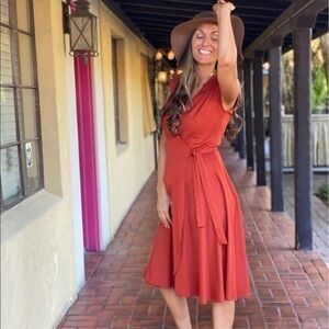 Arjon California Vintage Burnt Orange Wrap 11